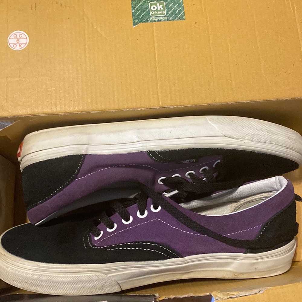 Vans. Black and purple. Size 10